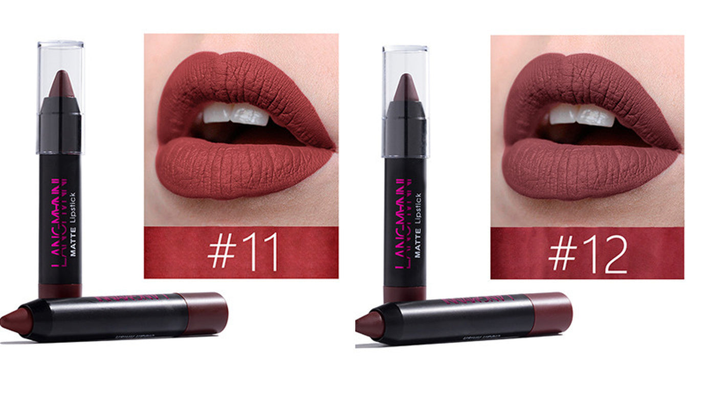 12 Pcs Lipstick Kit Long Lasting Matte Set Lipstick